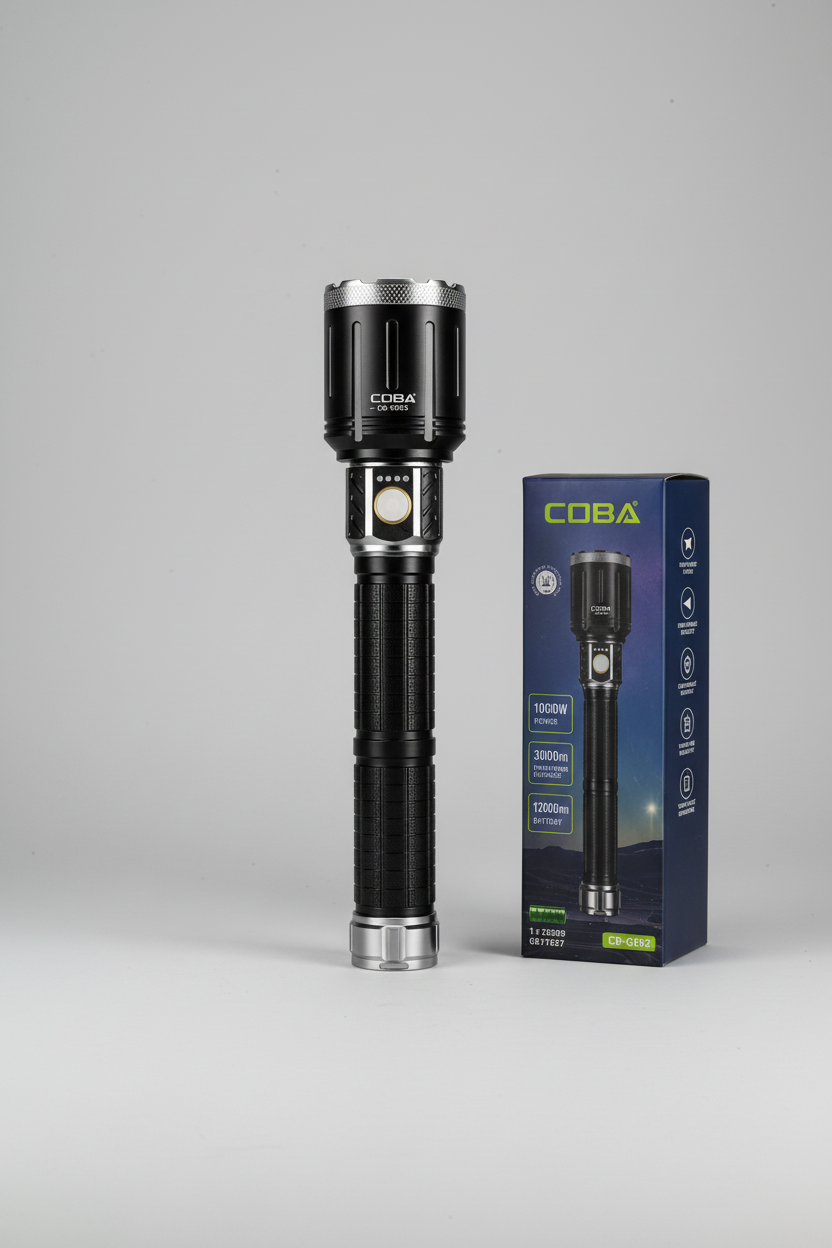 COBA flashlight with packaging 