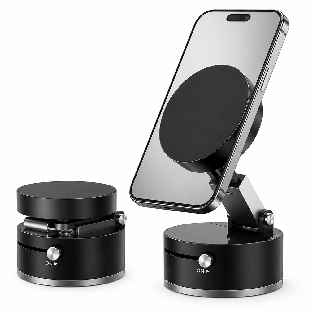 360° Foldable Magnetic Phone Holder – Adjustable Desktop & Car Mount
