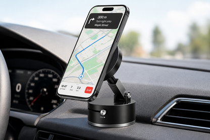 360° Foldable Magnetic Phone Holder – Adjustable Desktop & Car Mount