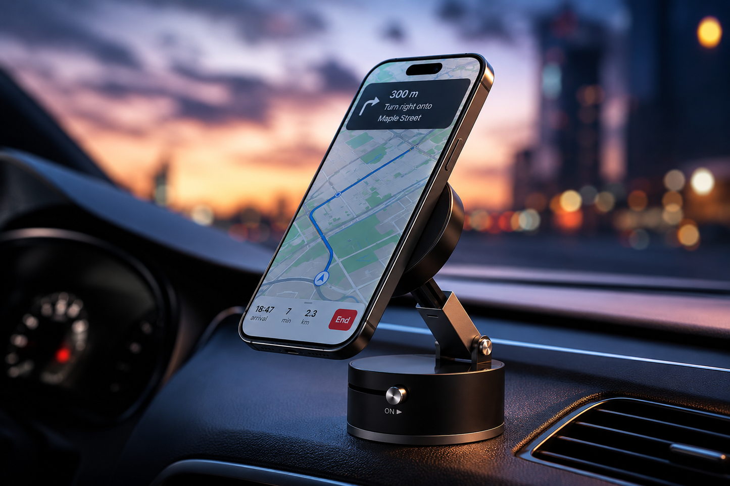 360° Foldable Magnetic Phone Holder – Adjustable Desktop & Car Mount