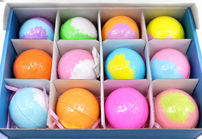 🛁 Surprise Bath Bombs for Kids – Colourful Fizzing Bath Balls with Hidden Toy Inside