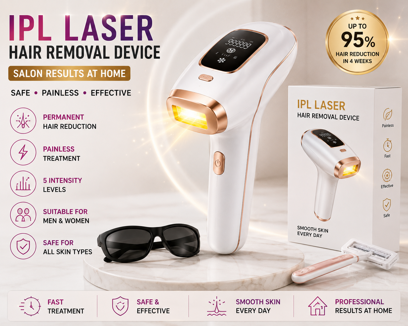 IPL Laser Hair Removal Device
