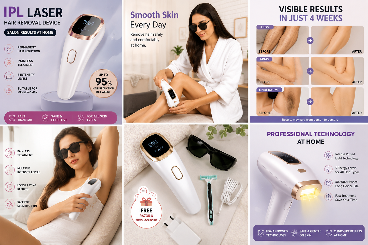 IPL Laser Hair Removal Device